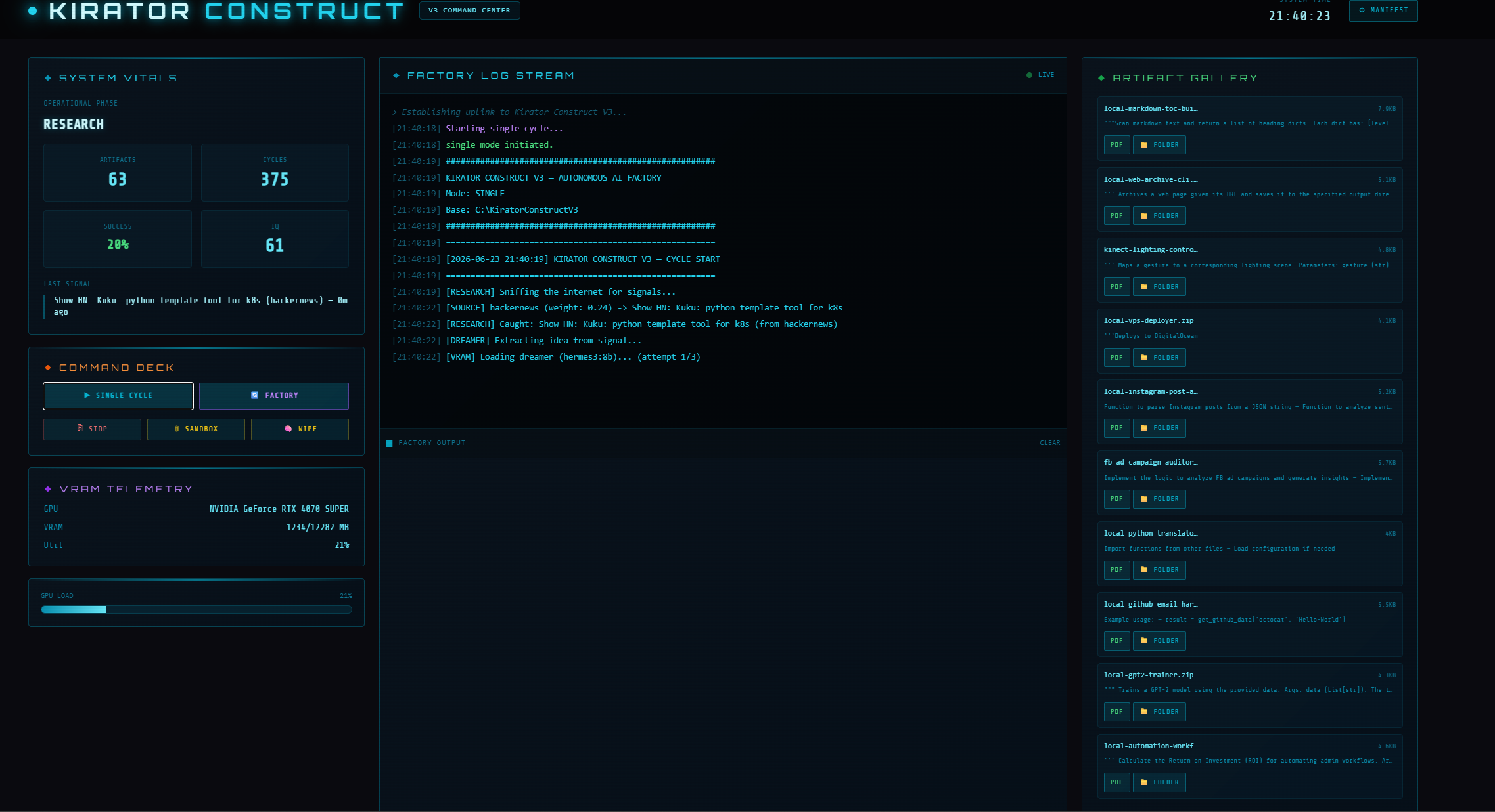 Kirator Construct screenshot